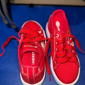 Heelys Kids Red Sneakers with Wheels